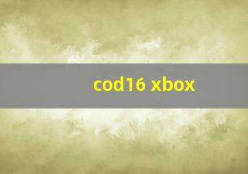 cod16 xbox